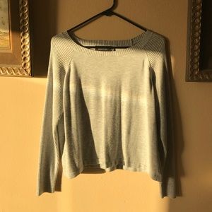 MINKPINK Grey Cropped Crew Neck Sweater, size M